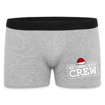 Christmas Crew - Men's Boxer Shorts - heather grey - Front
