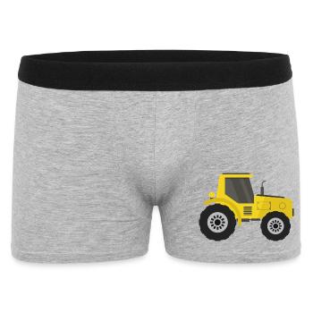 tractor - Men's Boxer Shorts - heather grey - Front