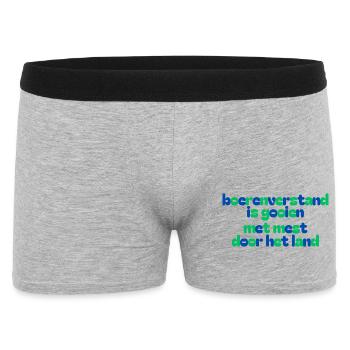 Colorful Agriculture Slogan - Men's Boxer Shorts - heather grey - Front