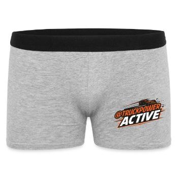 Logo de conduite active TruckPower - Boxer Homme - gris chiné - Devant