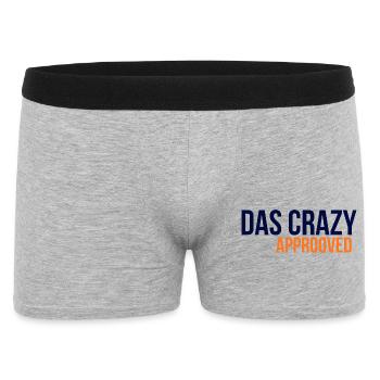 GIUDAN Youth Word 25 Collection THE CRAZY APPROVED - Men's Boxer Shorts - heather grey - Front