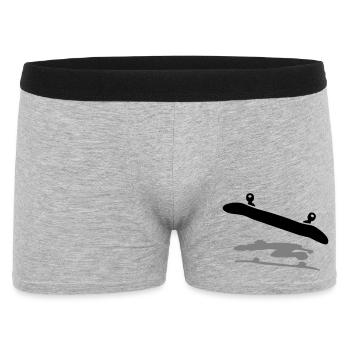Skateboard - Boxer Homme - gris chiné - Devant
