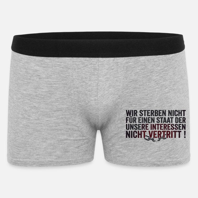 Protest Statement - Men's Boxer Shorts - heather grey