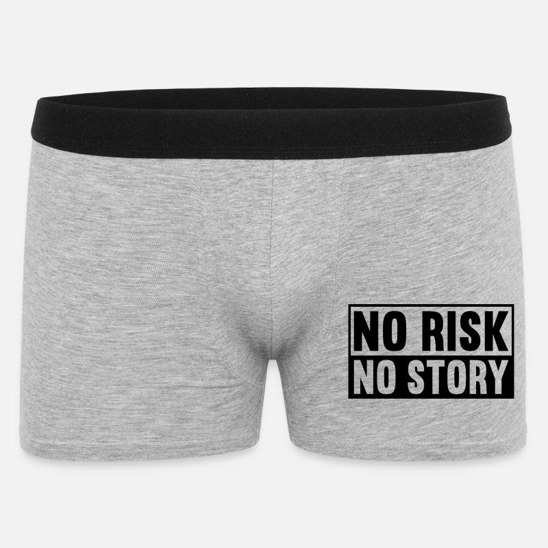 Pas de risque, pas d’histoire - Boxer Homme - gris chiné