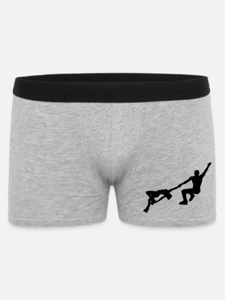 Eiskunstlauf - Männer Boxer Shorts - Grau meliert
