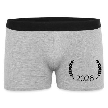 2026 Wreath - Men's Boxer Shorts - heather grey - Front