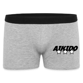 Aikido – Kampfsport – Aikido - Männer Boxer Shorts - Grau meliert - Vorne