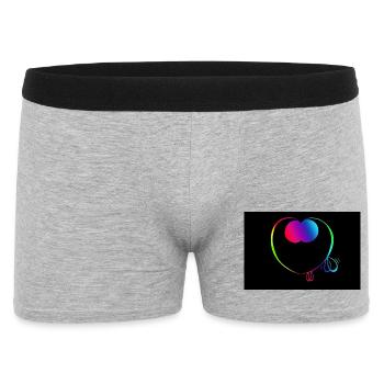 Filou trop mignon poster - Boxer Homme - gris chiné - Devant