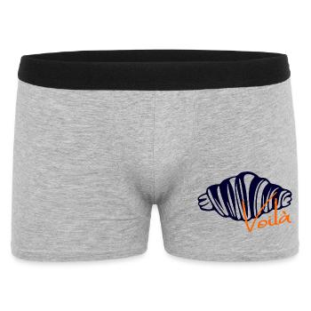 Croissants Voilà - Men's Boxer Shorts - heather grey - Front