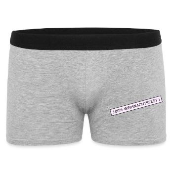 Noël à 100 % - Boxer Homme - gris chiné - Devant