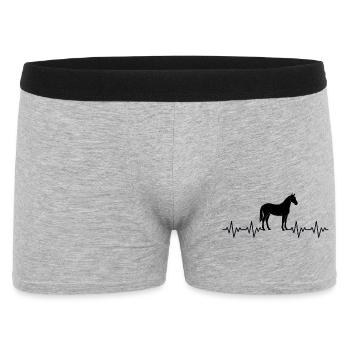 Cavalier équité, ECG Battement de cœur - Boxer Homme - gris chiné - Devant