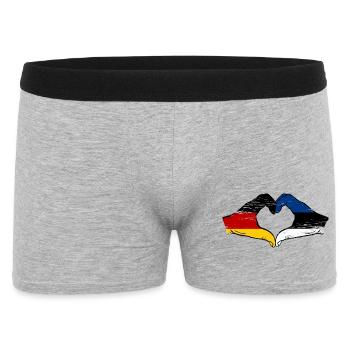 Drapeau allemand Estonie Heart utilisé - Boxer Homme - gris chiné - Devant