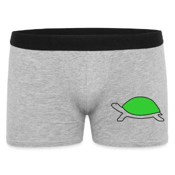 Turtle - Men's Boxer Shorts - heather grey - Front