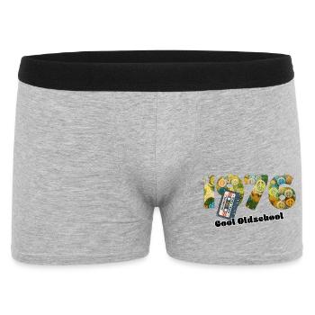 1976 Vintage Retro – Cassette – Cool Olds - Men's Boxer Shorts - heather grey - Front
