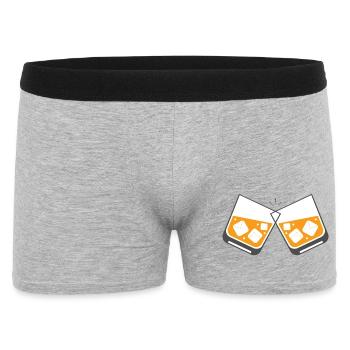 Verres tintinnants d’amitié - Boxer Homme - gris chiné - Devant