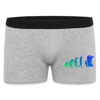 Attention fans de motocross, déclaration simple - Boxer Homme - gris chiné - Devant