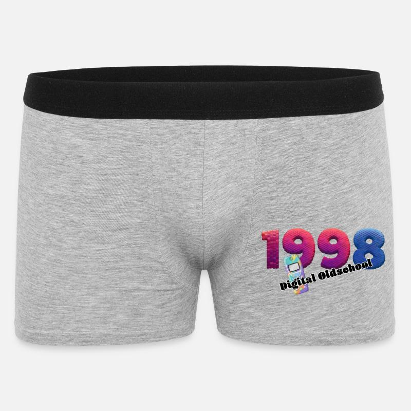 1998 – Digitaler Übergangsstil - Männer Boxer Shorts - Grau meliert