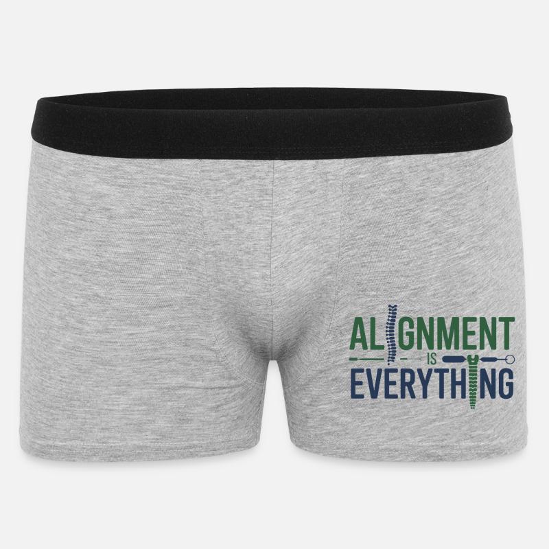 Chiropractor Alignment Is Everything Professional  - Men's Boxer Shorts - heather grey