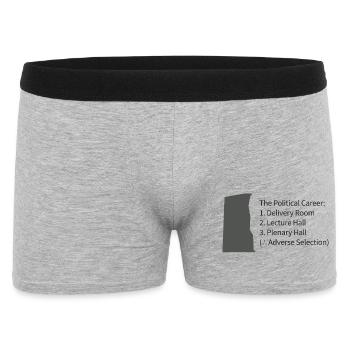 Political Career: Delivery to Plenary - Men's Boxer Shorts - heather grey - Front