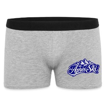 Après-ski mountains - Men's Boxer Shorts - heather grey - Front