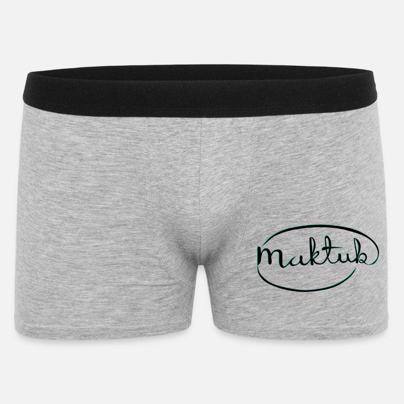 MakeKita Mint Script - Men's Boxer Shorts - heather grey