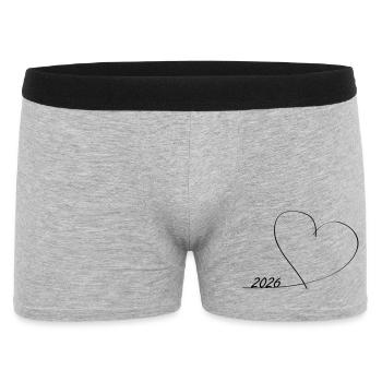 I love the New Year 2026 - Men's Boxer Shorts - heather grey - Front