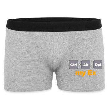 Ctrl Alt Supprimer mon ex pour les gamers et les geeks, Split - Boxer Homme - gris chiné - Devant