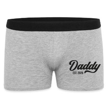 Daddy Est. 2026 - Boxer Homme - gris chiné - Devant