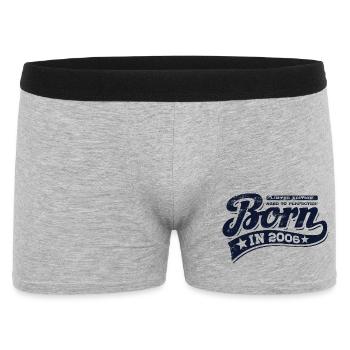 Born in 2006 - Birthday - Limited Edition - Men's Boxer Shorts - heather grey - Front