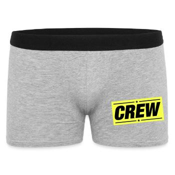 crew - Men's Boxer Shorts - heather grey - Front