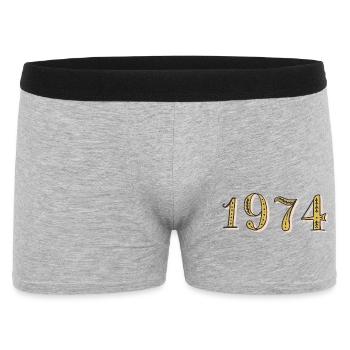 1974 Vintage 1974 Birthday Gift - Men's Boxer Shorts - heather grey - Front