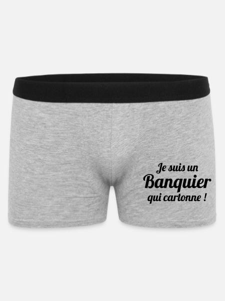 I'm a successful banker - Men's Boxer Shorts - heather grey