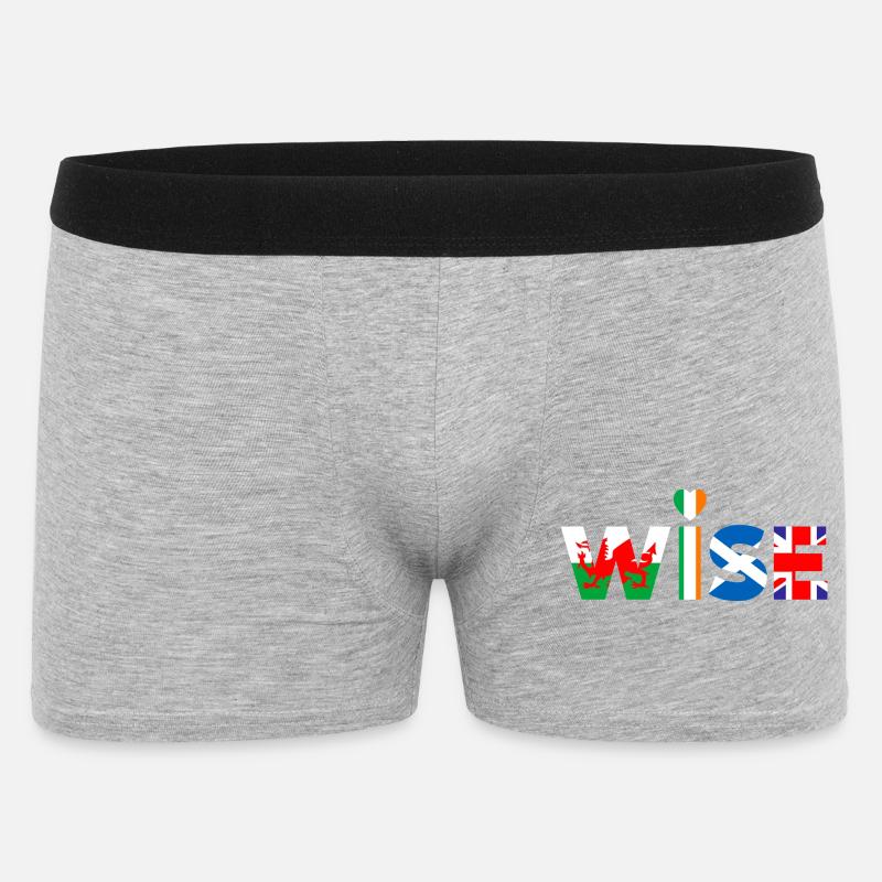 Weise - Männer Boxer Shorts - Grau meliert