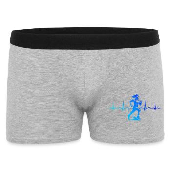 Motif récurrent qui fonctionne immédiatement - Boxer Homme - gris chiné - Devant