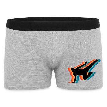 Parkour Heartbeat Pulse Freerunning rétro - Boxer Homme - gris chiné - Devant