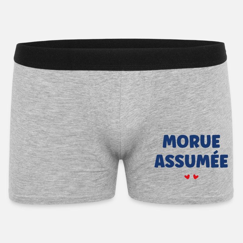 Cod vermutet: Meereshumor - Männer Boxer Shorts - Grau meliert