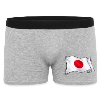 Japan Flag Illustration - Men's Boxer Shorts - heather grey - Front