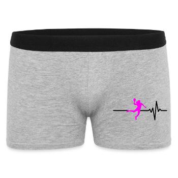 HANDBALL PLAYER HEARTBEAT PINK HANDBALL ADRENALINE - Men's Boxer Shorts - heather grey - Front