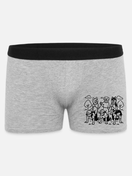 Dog Dog Edition dog rules - Men's Boxer Shorts - heather grey