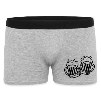 Chop de bière Cheers Bière de bande dessinée - Boxer Homme - gris chiné - Devant