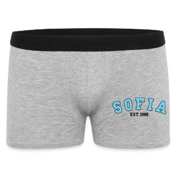 Sofia gegründet 1986 - Männer Boxer Shorts - Grau meliert - Vorne