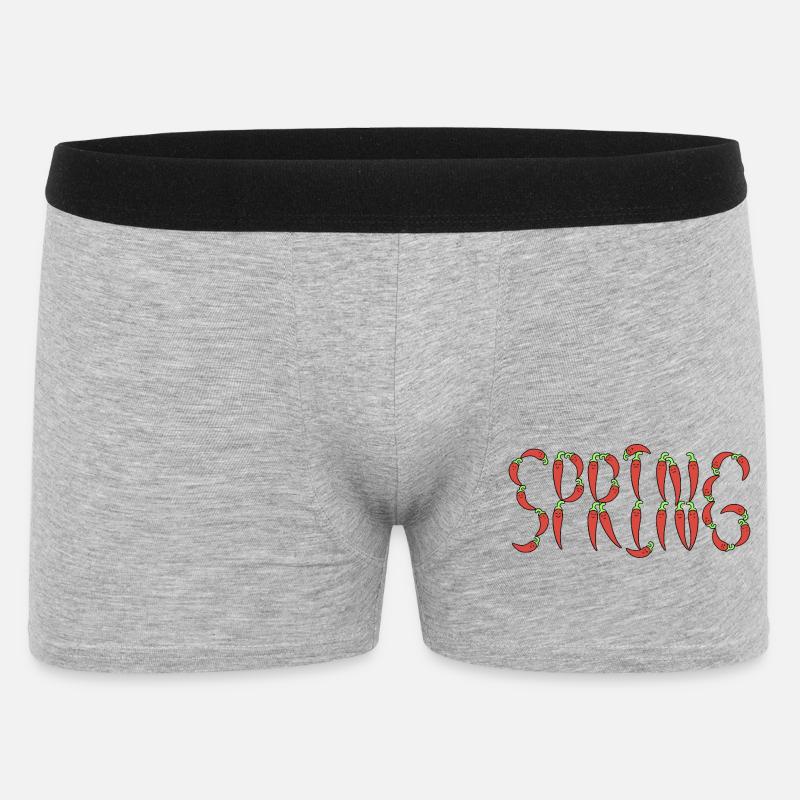 Source du piment - Boxer Homme - gris chiné