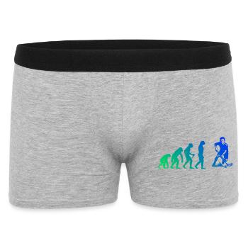 Floorball Liebe klarer Look für Unihockey - Männer Boxer Shorts - Grau meliert - Vorne