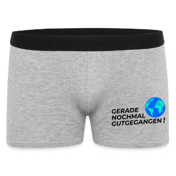 Went well again - Men's Boxer Shorts - heather grey - Front