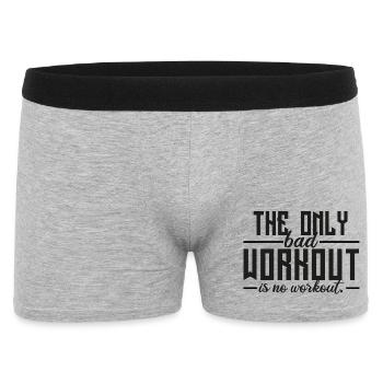 Le seul mauvais entraînement, c’est l’absence d’entraînement - Boxer Homme - gris chiné - Devant