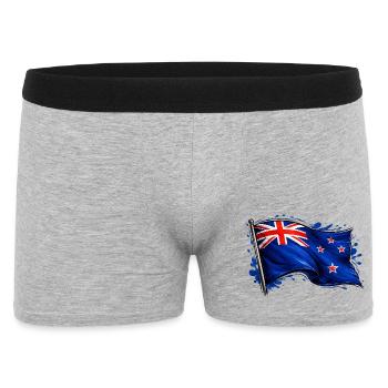 drapeau de la Nouvelle-Zélande - Boxer Homme - gris chiné - Devant