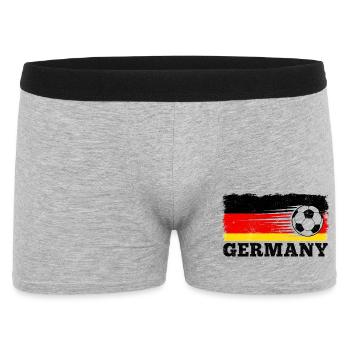 Drapeau de football allemand stylisé - Boxer Homme - gris chiné - Devant