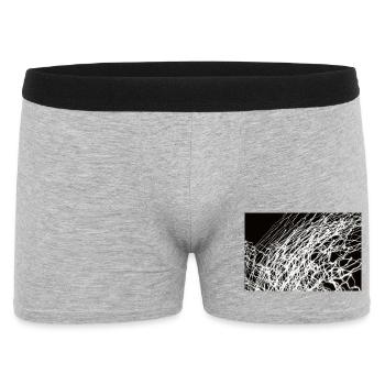 Lichtspiele 3 - Männer Boxer Shorts - Grau meliert - Vorne