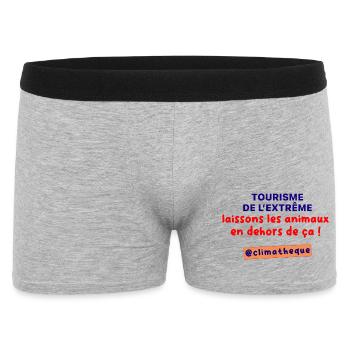 Tourisme_de_lextreme_laissons_les_animaux_en_dehor - Men's Boxer Shorts - heather grey - Front