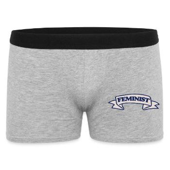 Conception féministe du ruban de blason - Boxer Homme - gris chiné - Devant